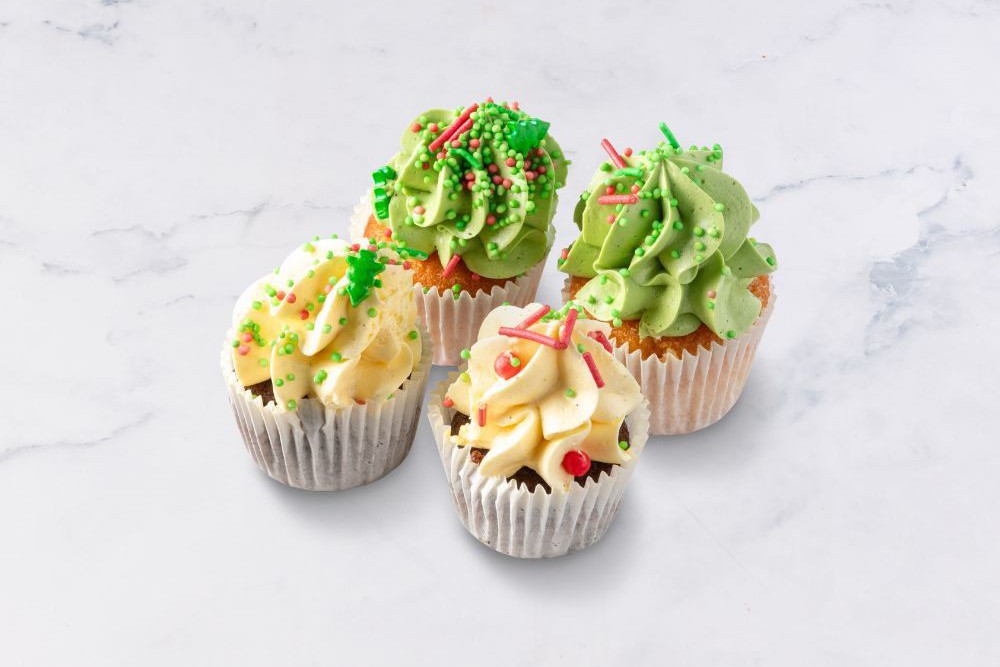 Bestel een Kerst Mini Cupcakes 